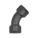 Riegler TFB 41-212-S boog 41, 45°, Rp 2 1/2 i., Rp 2 1/2 i., gietijzer zwart, bedrijfstemperatuur -20 °C tot 300 °C, ISO 7-1