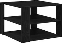 vidaXL Salontafel Zwart Eikenhout 58 x 58 x 40 cm