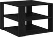 vidaXL Salontafel Zwart Eikenhout 58 x 58 x 40 cm