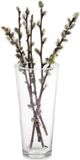 Giftdecor Vase conique - verre transparent - D17 x H37 cm - vase à bouquet - 5 litres