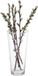 Giftdecor Vase conique - verre transparent - D17 x H37 cm - vase à bouquet - 5 litres