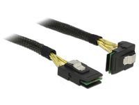 Delock 0.5m Mini SAS SFF-8087 to Mini SAS SFF-8087 Cable - Black