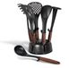 Berlinger Haus Ebony Rosewood - Set d'ustensiles de cuisine - 7 pièces - Nylon - Résistant à la chaleur