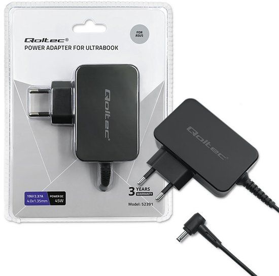 Qoltec Ultrabook Adapter Asus 45W - 19V - 2.37A
