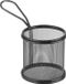 HENDI Mini frituurmandjes – matzwarte coating – 90x90x90 mm – roestvast staal