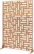 casa.pro Paravent Bernalda paravent 180x120x40 cm patina acier
