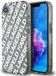 Karl Lagerfeld Repeat Logo Serie - iPhone 16e Hoes - Sierlijk - Zilver