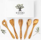 Set de cuillères en bois d'olivier (5 pièces)