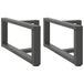VidaXL Salontafelpoten 2 stuks T-vormig 70x25x(30-31) cm staal antraciet