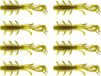 Berkley PowerBait Sick Bug - Pumpkin Chartreuse - 7cm - 8 Stuks - Geel