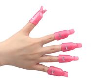 Roze Thuis in Waren B.V. Roze Nagellakremover clips - Gellakclips - Nagellakverwijderaar clipjes - 10 stuks
