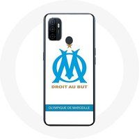 Maniacase Case voor Oppo A53 Olympique de Marseille Logo Witte Achtergrond