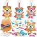 Baker Ross FX731 Honden helden sleutelhanger assortiment - 8 stuks, schuim knutselset voor kinderen