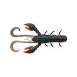 Berkley Pulse Realistic Craw; zacht plastic rivierkreeft kunstaas voor zoetwater; Texas Rig, Carolina Rig, Cheb Rig, Ned Rig & Jighead; garnaal-smaak voor baars, snoekbaars, 10cm, Dark Cray UV