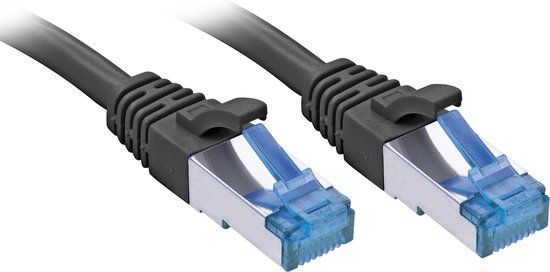 LINDY 47420 RJ45 Netwerkkabel, patchkabel CAT 6A S/FTP 20.00 m Zwart
