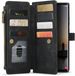 CaseMe C30 Samsung Galaxy S25 Ultra Hoesje Pasjeshouder Book Case Zwart