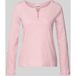 Tom Tailor - T-shirt met lange mouwen en omgeslagen mouwen - Maat L - offwhite pink small stripe