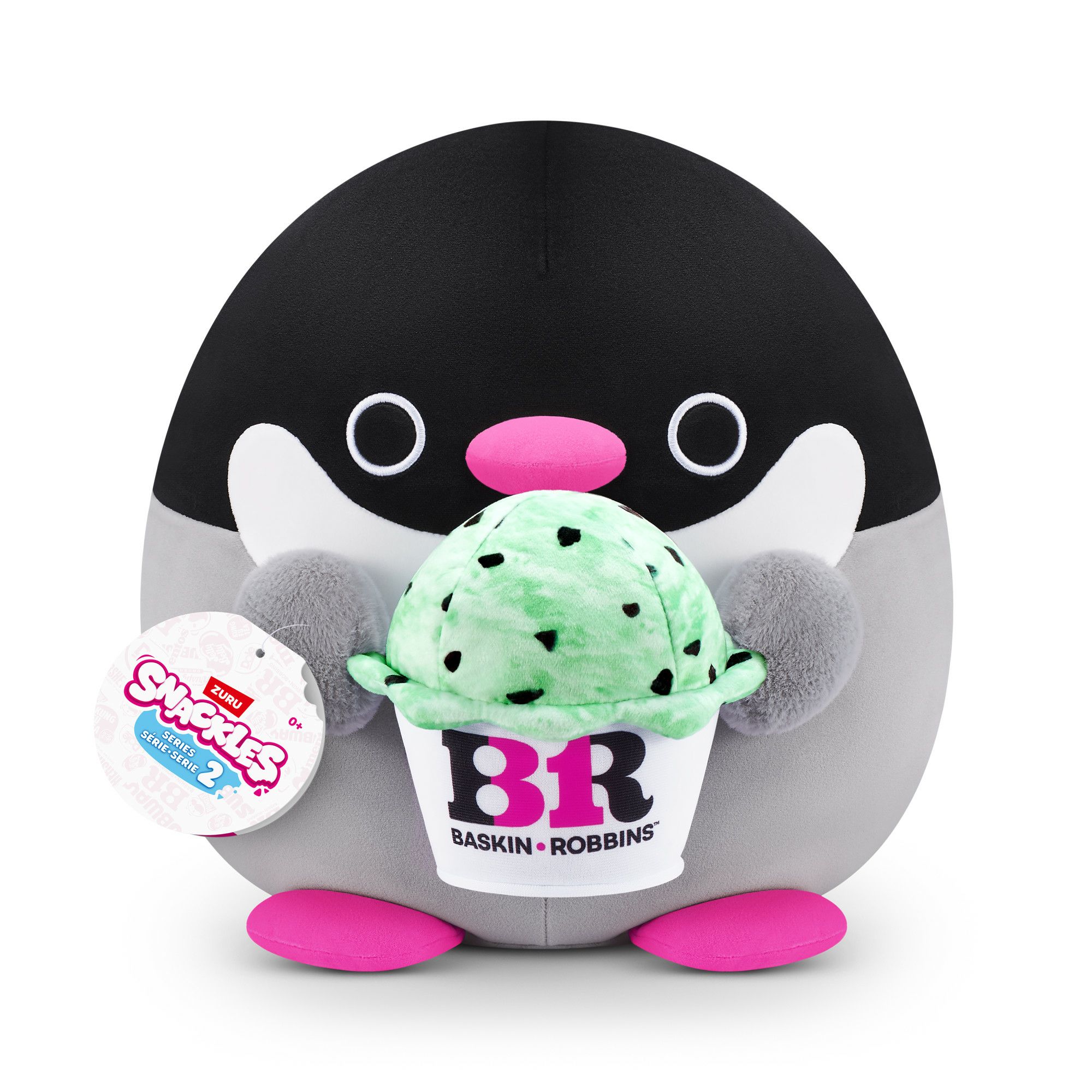ZURU Snackles Series 2 - Pinguin Penelope met Basink-Robbin - 20 cm van ZURU