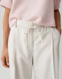 Opus Meeri coastal broek katoen linnen regular fit dames M natural glaze