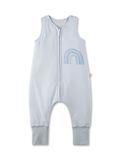 SANETTA Babyslaapzak met voetjes, blauw