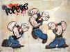 I&S/Les I&S Popeye Metalen Bord met Reliëf - 40 x 30 cm