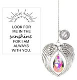 Cristal solaire en forme d'ailes d'ange, offert en signe de réconfort