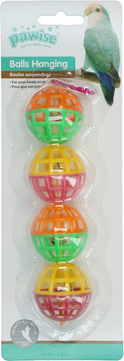 Pawise Bird hollow flower balls - Meerkleurig
