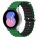 By Qubix Qubix Ocean Style siliconen bandje - Groen / zwart - Geschikt voor Huawei Watch GT 6 / GT 7 / GT 6 pro / GT 7 pro - 46mm