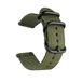 CNYMANY Ballistic Horlogebandje, 22 mm, nylon, canvas, geweven band, gespsluiting, verstelbare sluiting voor smartwatch, sport, fitnesstracker, groen