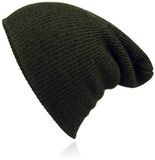 LGT JWLS Beanie Muts in Katoenblend voor Mannen - Leger Groen