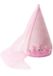 Little Adventures Roze prinsessen cone hoed – Fluwelen hoed met sluier