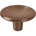 Viefe DISC Bouton de meuble en métal, bronze brossé - diamètre 38 mm