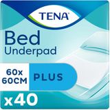 TENA Bed Onderlegger Plus 60 x 60 cm - 4 x 40 stuks