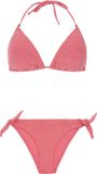 Protest Prttwisty Triangel Bikini Set Dames Badstof Koordsluiting Uitneembare Vulling Smooth Pink XL