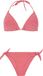 Protest Prttwisty Triangel Bikini Set Dames Badstof Koordsluiting Uitneembare Vulling Smooth Pink XL