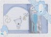 Interbaby Badcape Waslijn Junior 100 X 100 Cm Katoen Blauw
