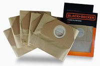 BLACK+DECKER Papieren filterzakken 15 l voor vaste en vloeibare stofzuigers, Havanna, eenheidsmaat