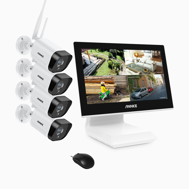 Annke WL400 Full HD Draadloos Camerasysteem met LCD Monitor