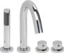 Boss & Wessing Badrandthermostaat 4Gats Rond Afbouwset Chroom