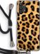 Case Company® - Samsung Galaxy A32 5G Case with Cord - Leopard - Black Cord - Back Cover