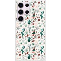 Samsung Bedrukt siliconen hoesje compatibel met Galaxy S23 Ultra Cactus