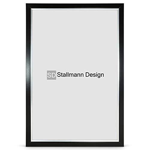 Stallmann Design Fotolijst My Frames 68x98 cm zwart frame voor Dina 4 en 60 andere formaten fotolijst wissellijst van hout MDF meerdere kleuren selecteerbaar frame voor foto's of foto's