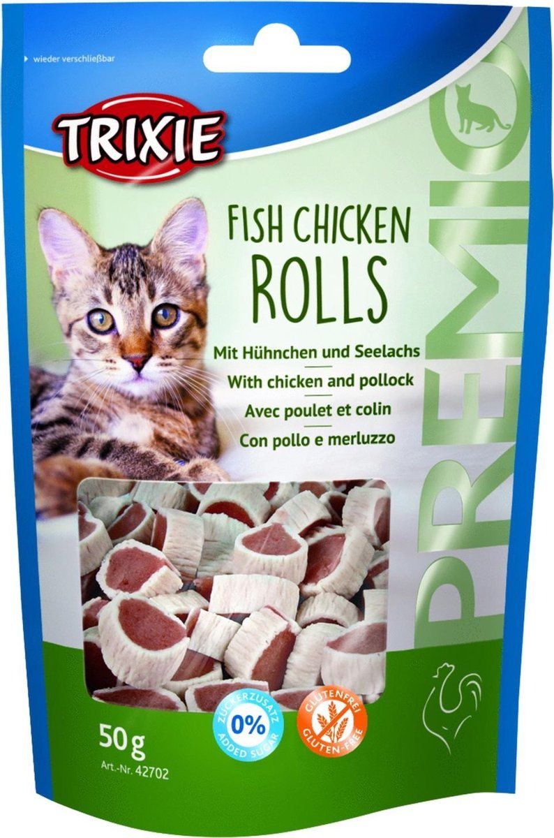 TRIXIE TX-42702 PREMIO Fish Chicken Rolls 50g