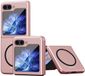 Merkloos Samsung Hoesje Geschikt voor Galaxy Z Flip 5 - Compatibel met MagSafe - Back Cover met Magneet - Roze