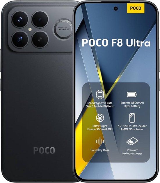 Xiaomi POCO F8 Ultra 5G - 12GB/256GB - Zwart