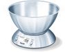 Beurer KS 54 Digitale Keukenweegschaal - RVS - 5kg - Timer - Incl. kom & thermometer