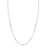 ZINZI Zilveren Gourmet Ketting met Bolletjes 42-45cm ZIC2714