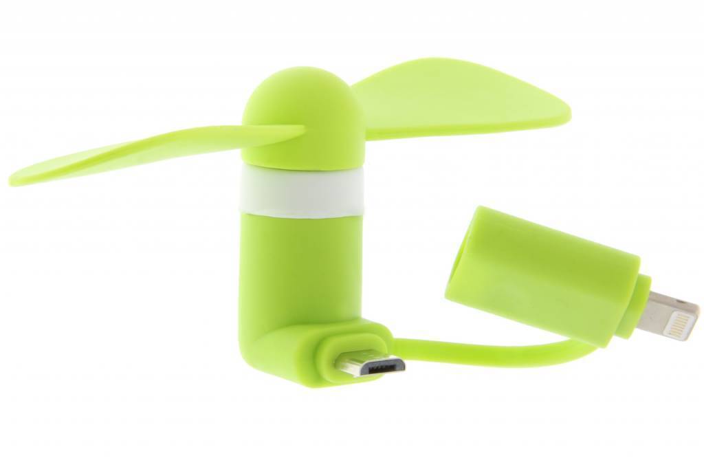 - ventilator Micro-USB / Lightning - Groen