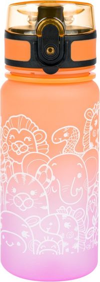 Baagl Gradient Animals Drinkfles 350 ml Oranje Roze