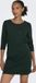ONLY ONLBRILLIANT 3/4 DRESS JRS NOOS Dames Mini jurk XXS Donkergroen Polyester
